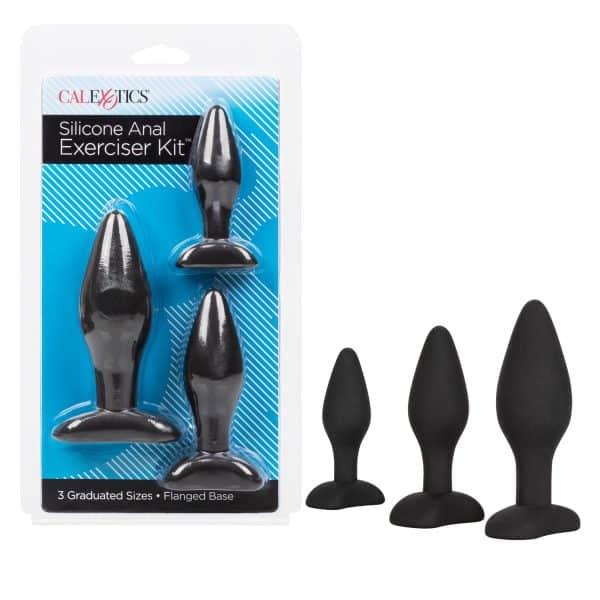 Silicone Anal Exerciser Kit - Ensemble de Plug Anale - California Exotics