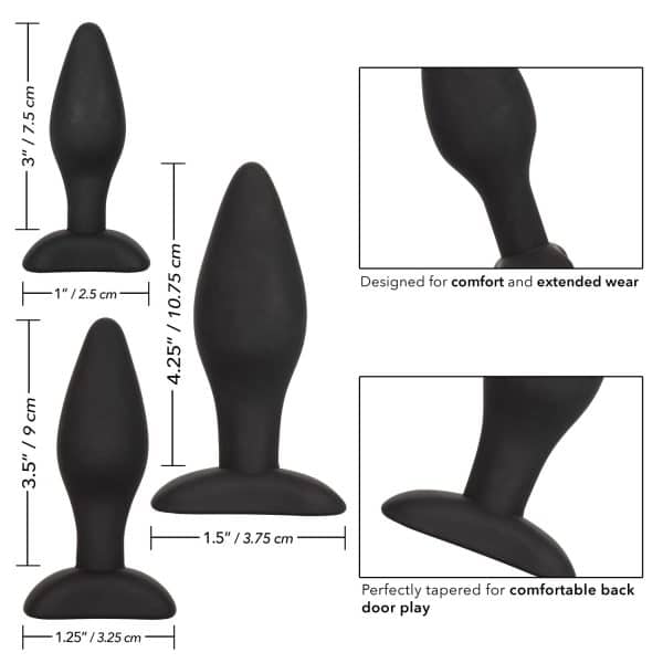 Silicone Anal Exerciser Kit - Ensemble de Plug Anale - California Exotics – Image 5