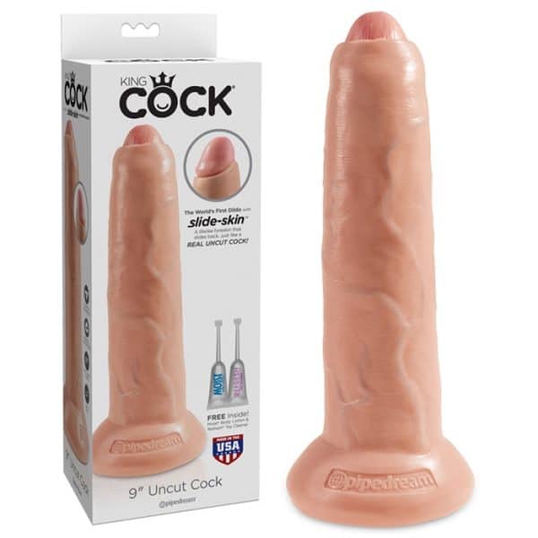 9 Uncut Cock - Gode Réaliste Non Circoncis - King Cock