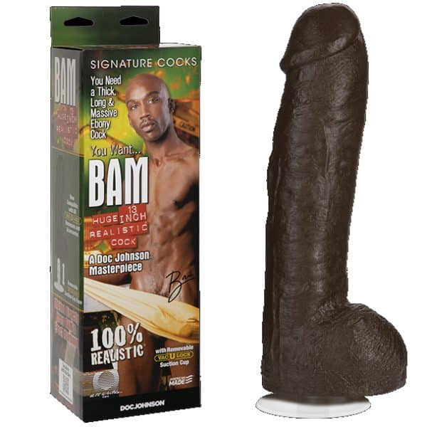 Bam Realistic Cock - Vac-U-Lock - Gode Signature - Doc Jonhson