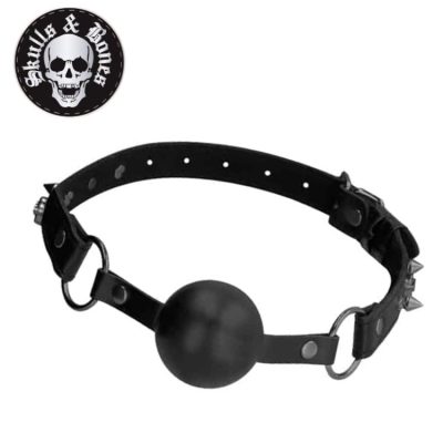 Silicone Ball Gag - Skulls and Bones