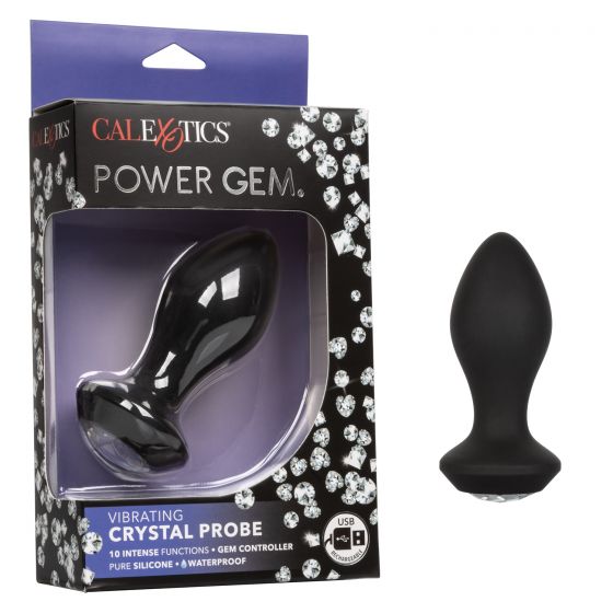 Vibrating Crystal Probe Power Gem - Plug Anale Rechargeable - California Exotics
