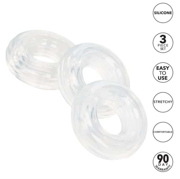 Stacker Rings Set - Ensemble d'Anneaux d'Arrêt - California Exotics – Image 3