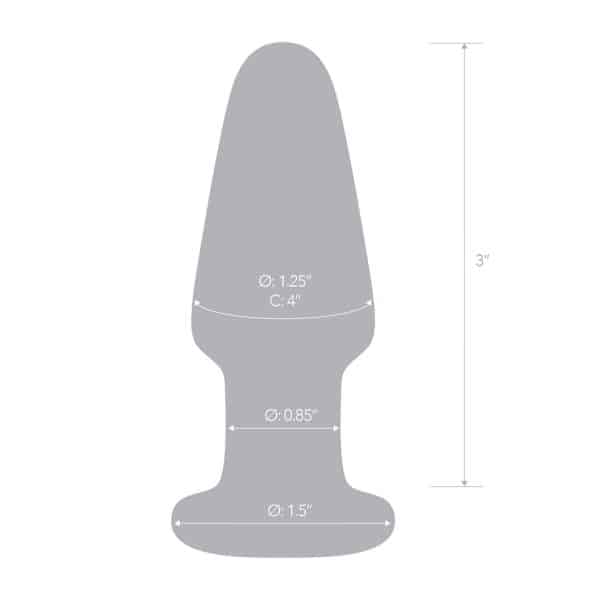 3.5 Glass Butt Plug - Gode en Verre - Gläs – Image 5