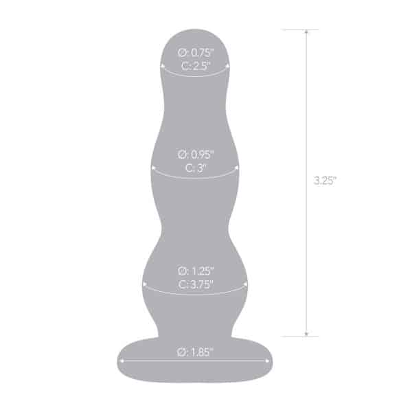 4 Glass Butt Plug - Gode en Verre - Gläs – Image 6