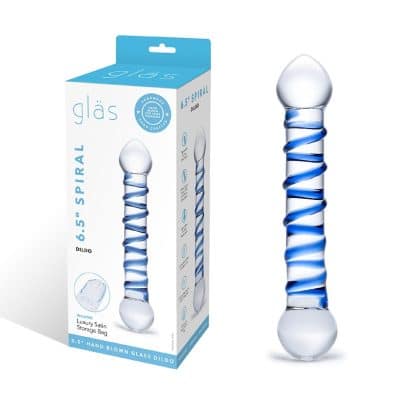 6.5 Spiral Dildo - Gode en Verre - Gläs