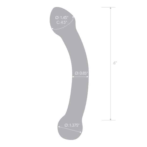 7 Curved Glass G-Spot Stimulator - Gode en Verre - Gläs – Image 6