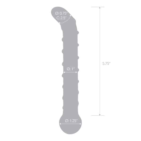 Mr. Swirly 6.5 G-Spot Glass Dildo - Gode en Verre - Gläs – Image 6