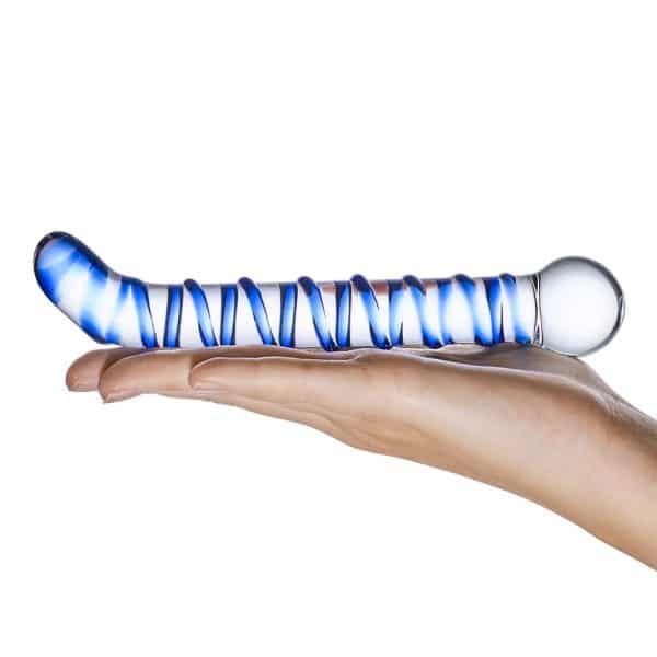 Mr. Swirly 6.5 G-Spot Glass Dildo - Gode en Verre - Gläs