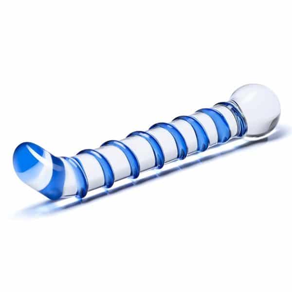 Mr. Swirly 6.5 G-Spot Glass Dildo - Gode en Verre - Gläs