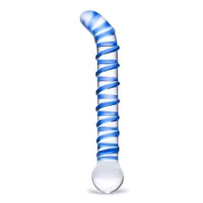Mr. Swirly 6.5 G-Spot Glass Dildo - Gode en Verre - Gläs