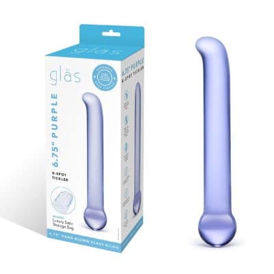 Purple G-Spot Tickler - Gode en Verre - Gläs