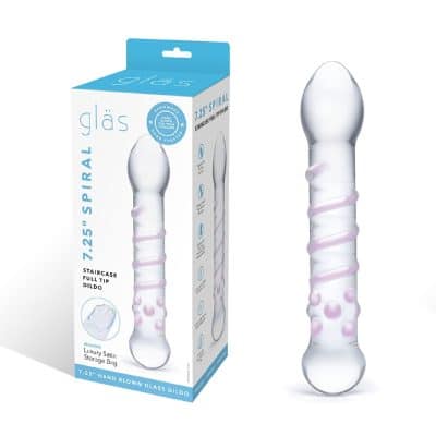 Spiral Staircase Full Tip Dildo - Gode en Verre - Gläs