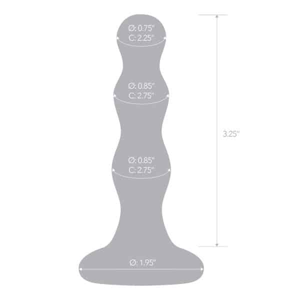 Triple Play Beaded Butt Plug - Gode en Verre - Gläs – Image 6
