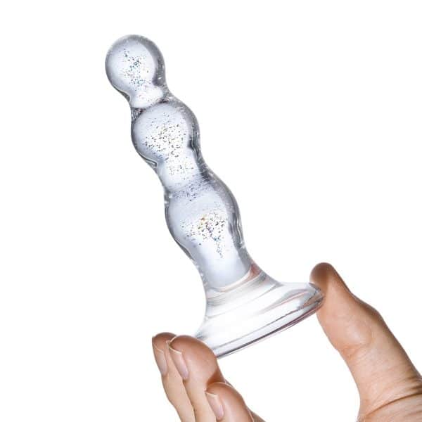 Triple Play Beaded Butt Plug - Gode en Verre - Gläs – Image 4