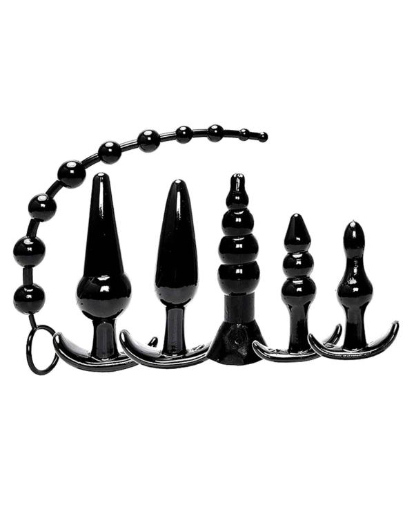 Try-Curious Anal Plug Kit Black - Ensemble de Jouets Anaux - Icon Brands