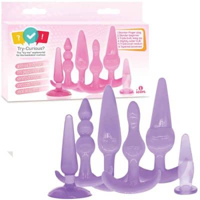 Try-Curious Anal Plug Kit - Ensemble de Jouets Anaux - Icon Brands