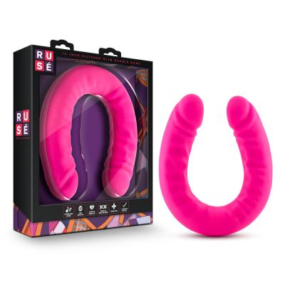 18 inch Silicone Slim Double Dong - Rusé - Gode Double - Blush