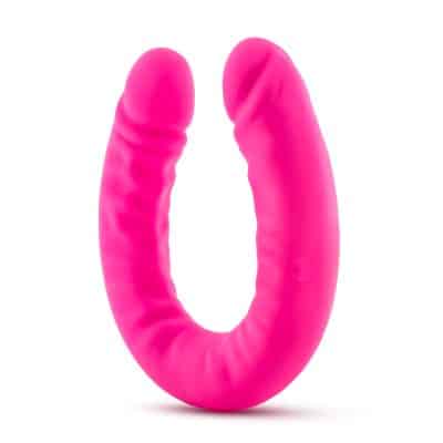 18 inch Silicone Slim Double Dong - Rusé - Gode Double - Blush