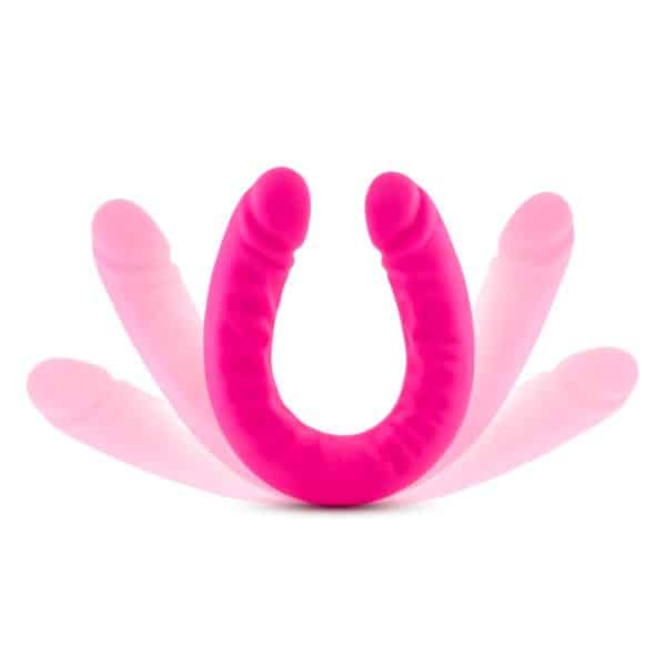 18 inch Silicone Slim Double Dong - Rusé - Gode Double - Blush