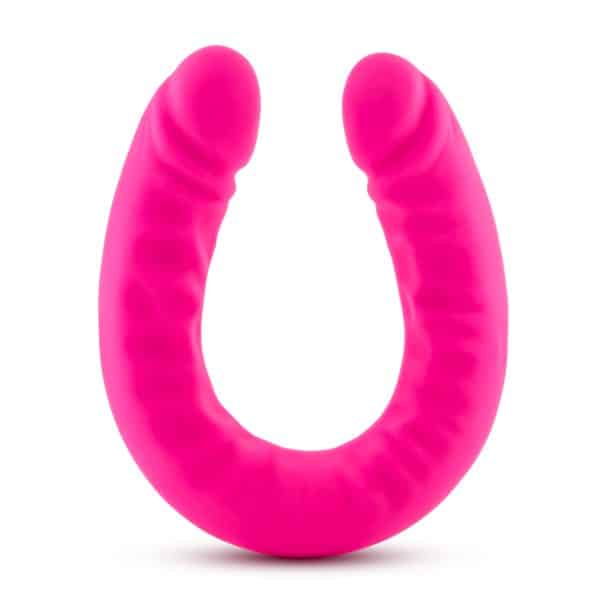 18 inch Silicone Slim Double Dong - Rusé - Gode Double - Blush