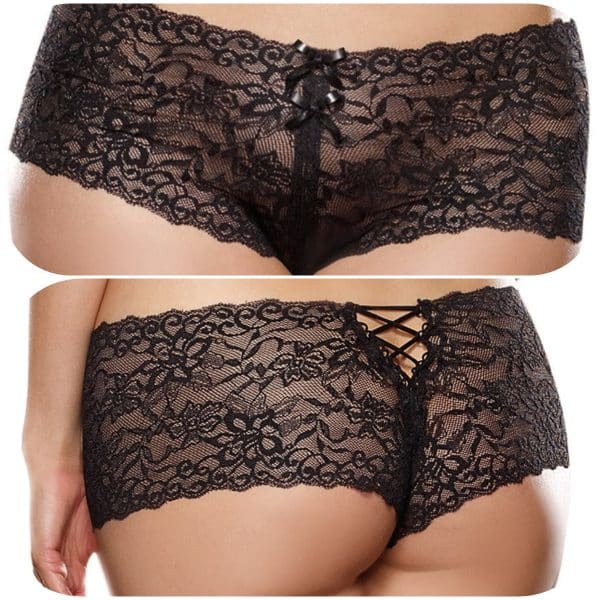 Boyshort Lacé en Dentelle - 1326X - Grande Taille - Dreamgirl