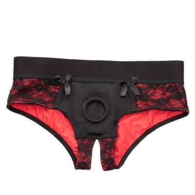 Crotchless Pegging Panty Set - Harnais - Scandal
