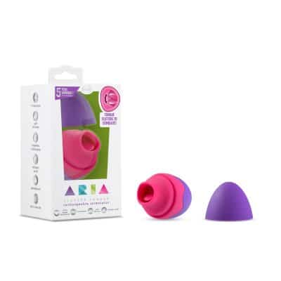 Flutter Tongue Aria - Masseur Clitoridien Rechargeable - Blush (4)