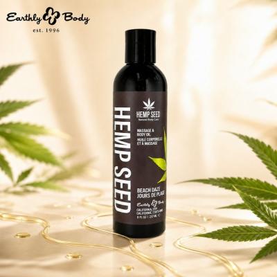 Hemp Seed Massage d’Earthly Body – Huile Corporelle et à Massage aux Graines de Chanvre
