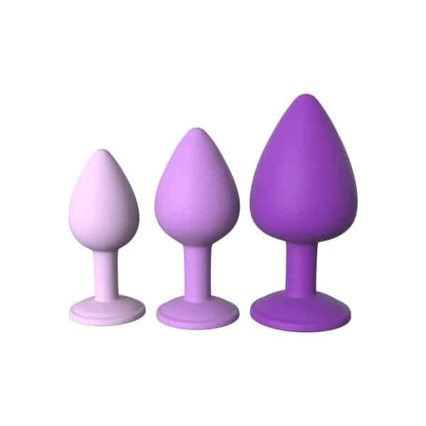 Her Little Gems Trainer Set - Ensemble de Plugs Anale avec Bijoux - Fantasy For Her