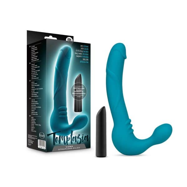 Luna Strapless Dildo - Sans Harnais Vibrant - Temptasia - Blush