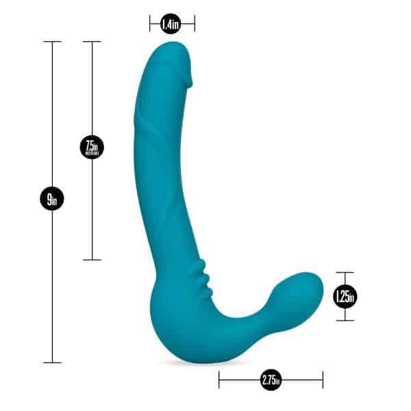 Luna Strapless Dildo - Sans Harnais Vibrant - Temptasia - Blush – Image 4