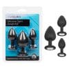 Silicone Gems Anal Kit - Ensemble de Plugs Anales avec Bijoux - California Exotics