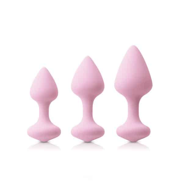 Triple Kiss Trainer Kit - Ensemble de Plugs Anales - Ns Novelties