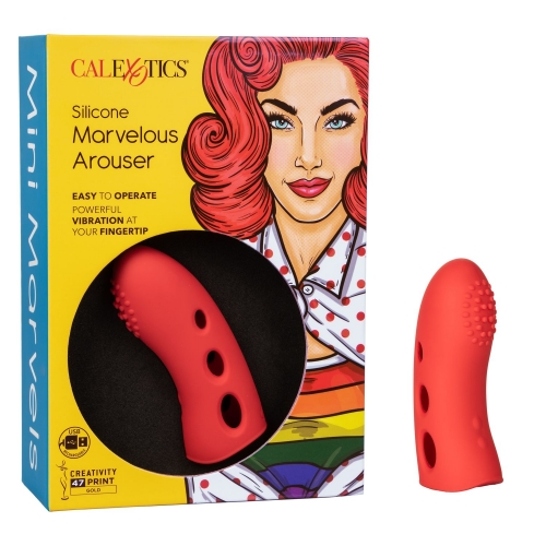 Silicone Marvelous Arouser - Mini Marvels - Doigt Vibrant Rechargeable - California Exotics