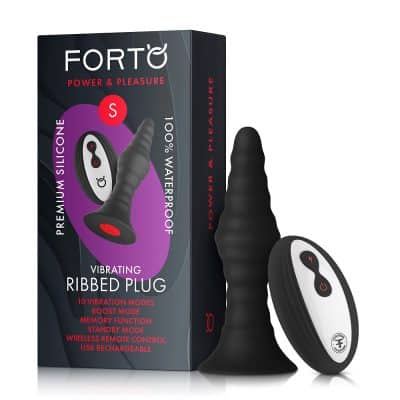 Vibrating Ribbed Plug Small - Forto By Femmefunn