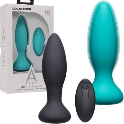 A-Play Experienced Vibe Silicone Anal Plug - Plug Anale à Distance - Doc Jonhson