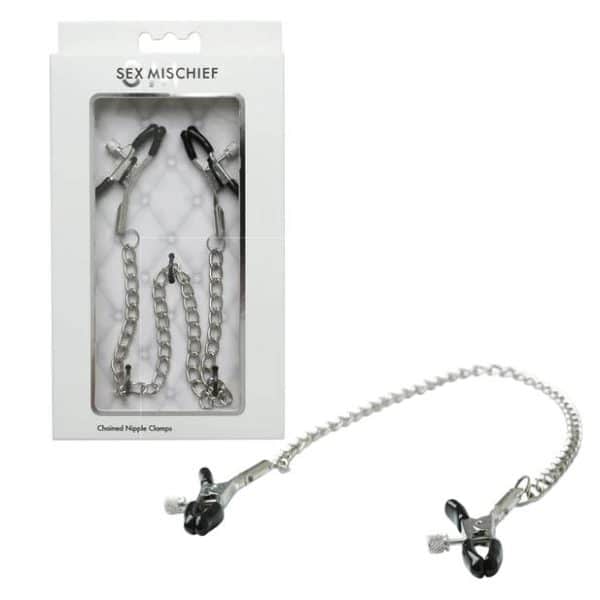 Chained Nipple Clamps - Pinces à Mamelons - Sex & Mischief