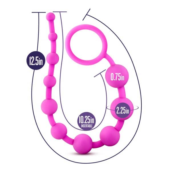 Silicone 10 Beads - Luxe - Boules Anales - Blush – Image 7
