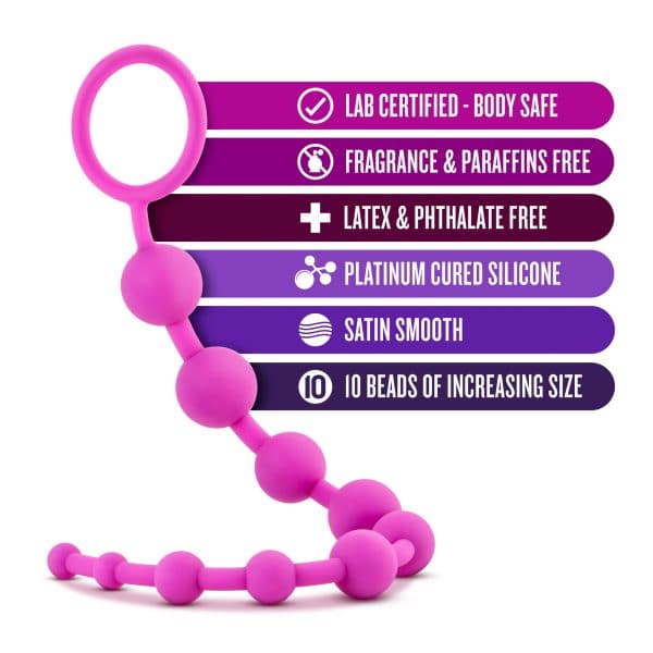Silicone 10 Beads - Luxe - Boules Anales - Blush – Image 6