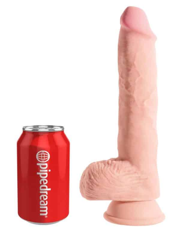 10 Fat Cock Triple Density Cock with Balls - King Cock Plus - Gode Réaliste