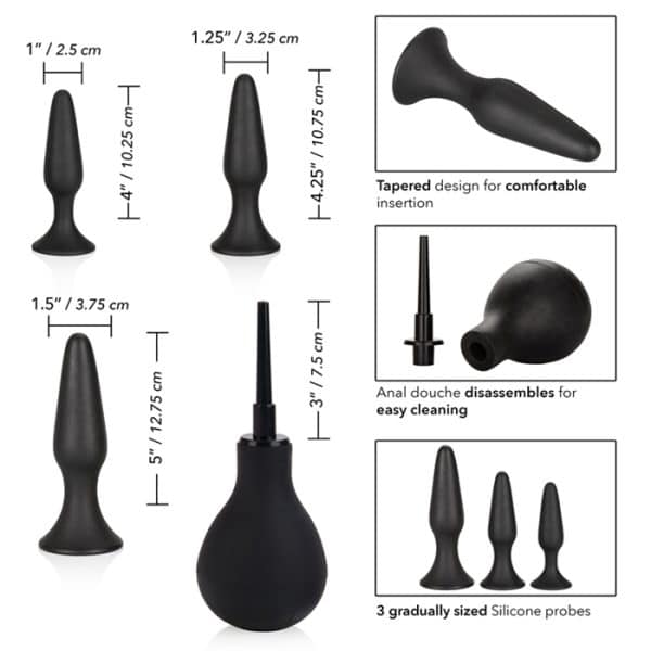 Ultimate Anal Kit - Ensemble de Plug Anale et Lavement - California Exotics (5)