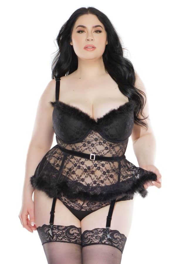 Bustier Peplum - 3832X - Grande Taille - Coquette – Image 3