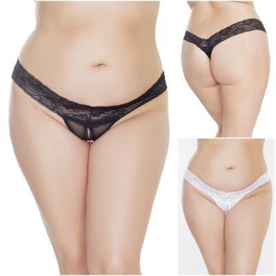 Crotchless Thong - 138X - Grande Taille - Coquette