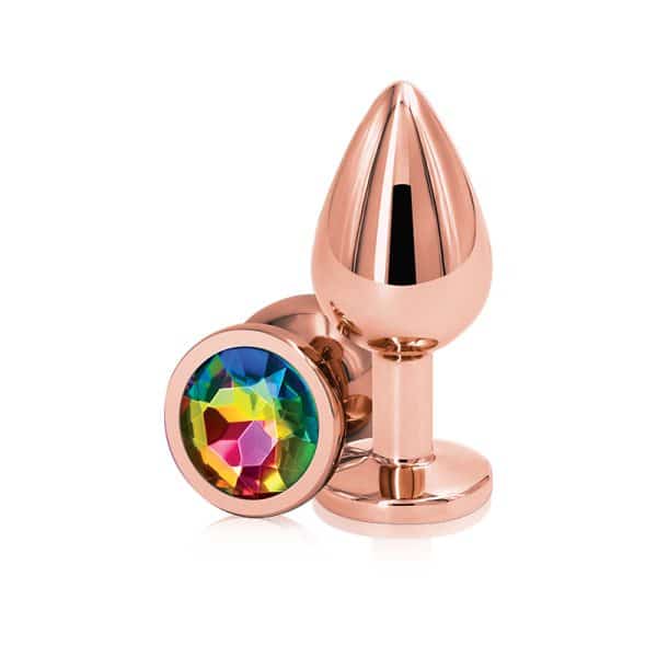Rear Assets Medium Or Rose - Plug Anale avec Bijou - Ns Novelties