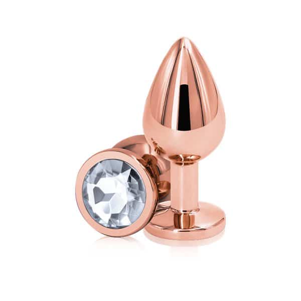 Rear Assets Medium Or Rose - Plug Anale avec Bijou - Ns Novelties