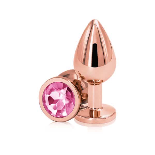 Rear Assets Medium Or Rose - Plug Anale avec Bijou - Ns Novelties