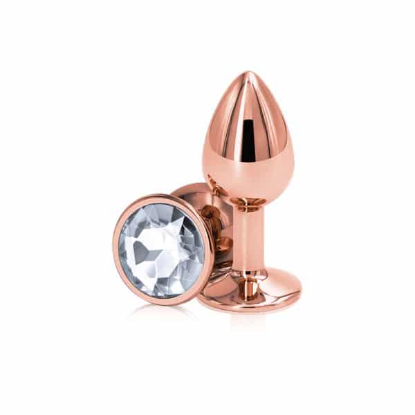 Rear Assets Small Or Rose - Plug Anale avec Bijou - Ns Novelties – Image 2