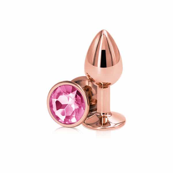 Rear Assets Small Or Rose - Plug Anale avec Bijou - Ns Novelties – Image 4