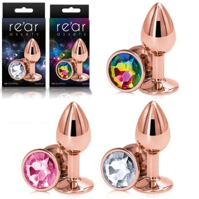 Rear Assets Small Or Rose - Plug Anale avec Bijou - Ns Novelties (Copie)